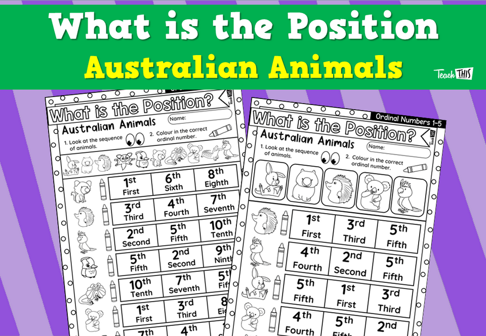 What is the Position – Australian Animals