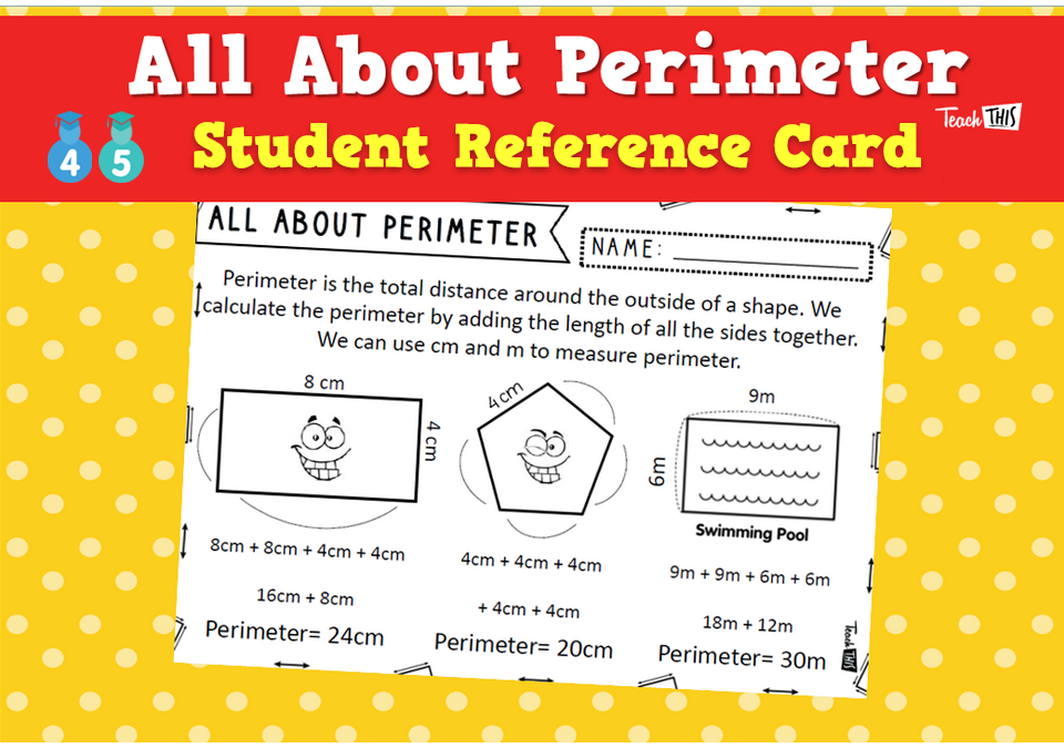 All About Perimeter - Student Reference Card