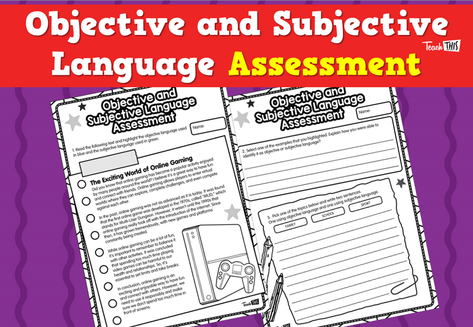 Objective and Subjective Language Assessment