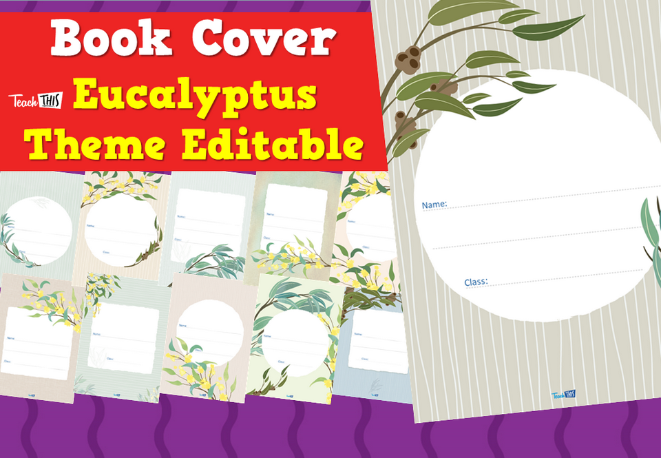 Book Cover  – Eucalyptus Theme Editable