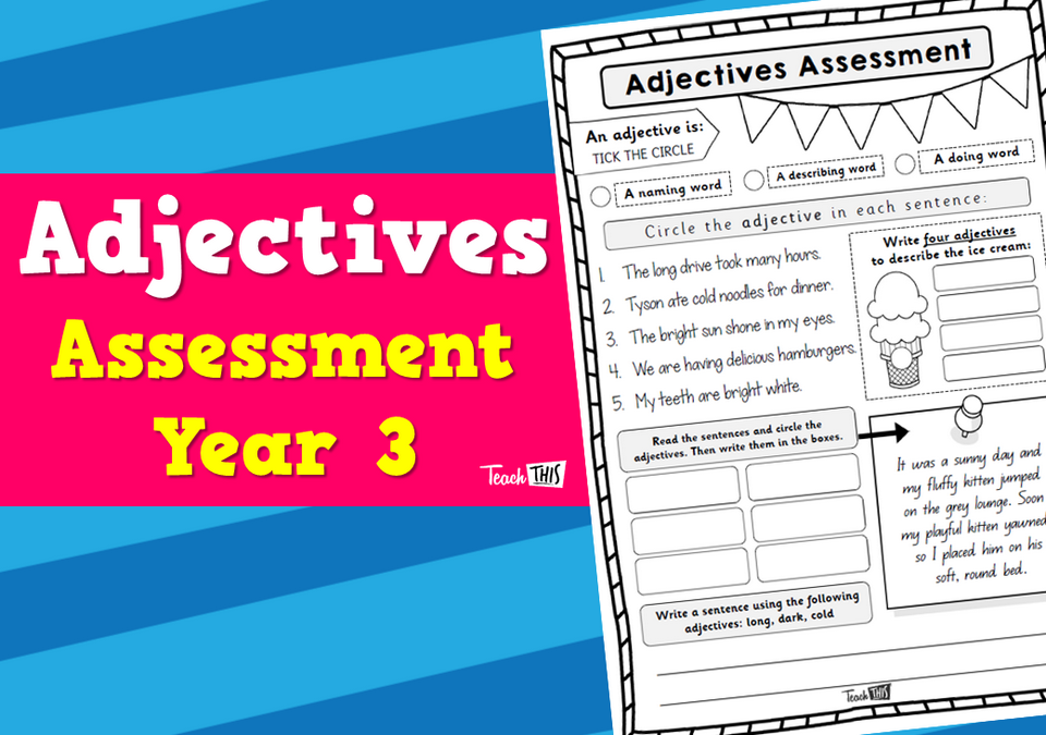 Adjectives - Assessment Year 3