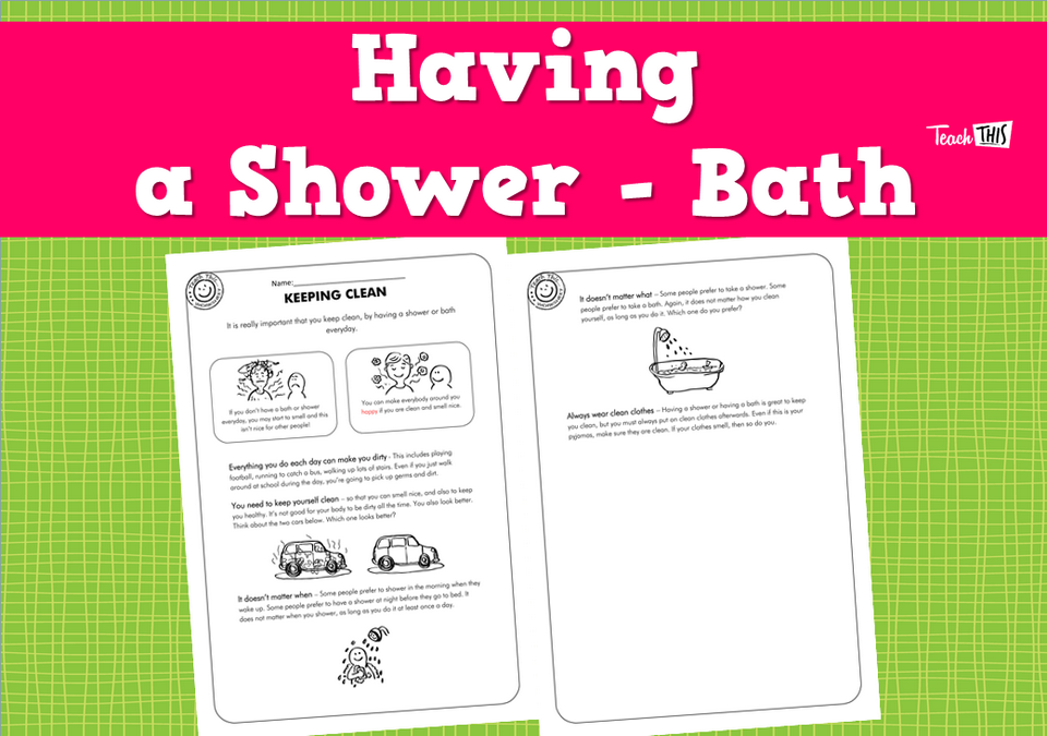 Having a Shower - Bath (2pg)