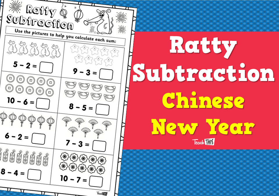 Ratty Subtraction - Chinese New Year