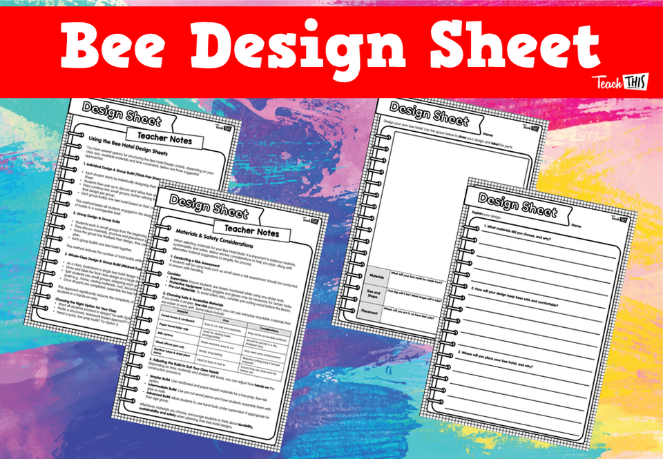 Bee Design Sheet Sheets