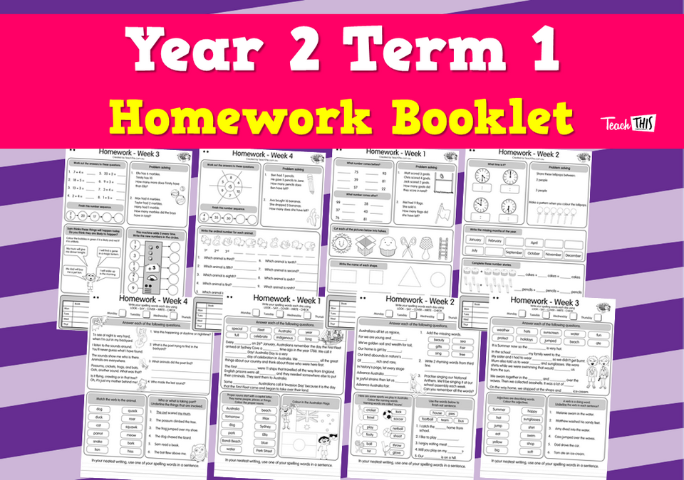 Year 2 Term 1 Homework Booklet