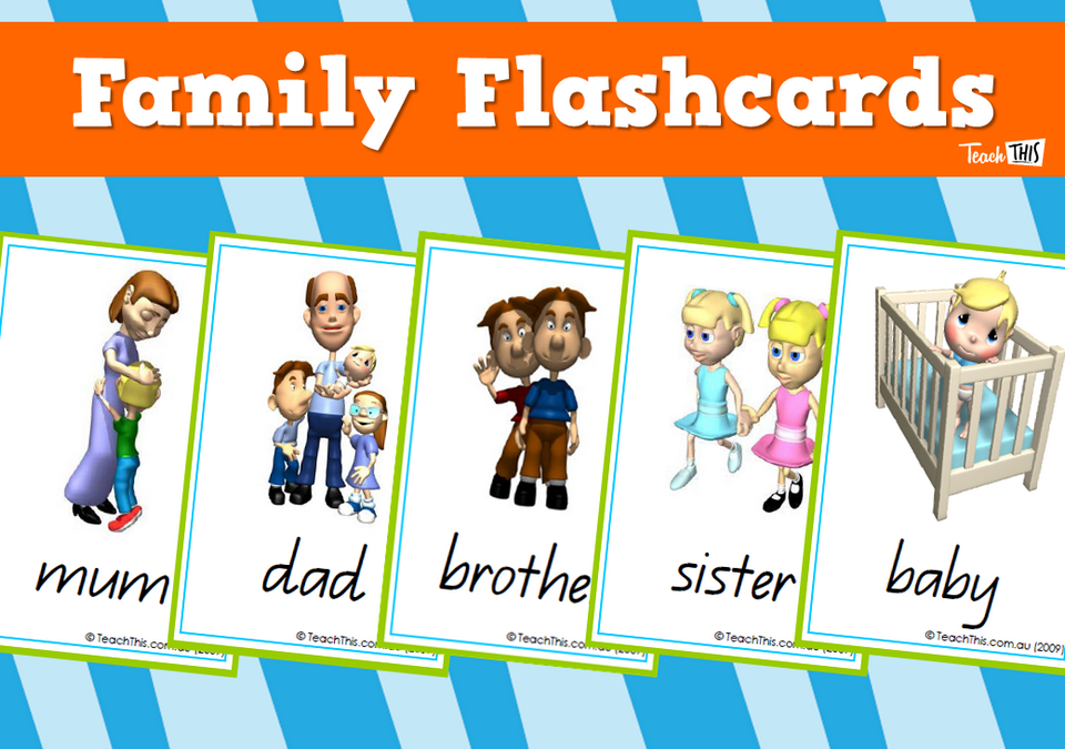Family Flashcards (25 cards)