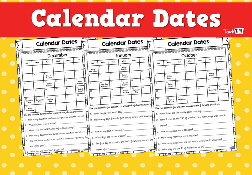 Calendar Dates