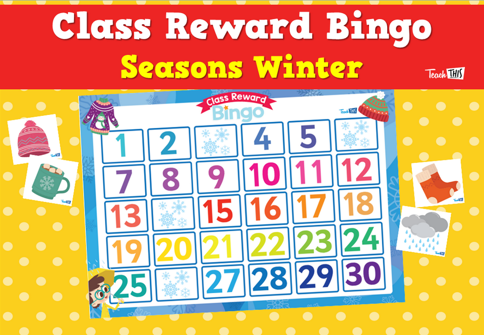 Class Reward Bingo - Seasons_Winter