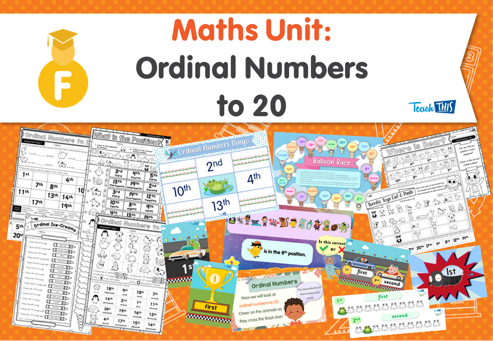 Maths Unit: Ordinal Numbers to 20