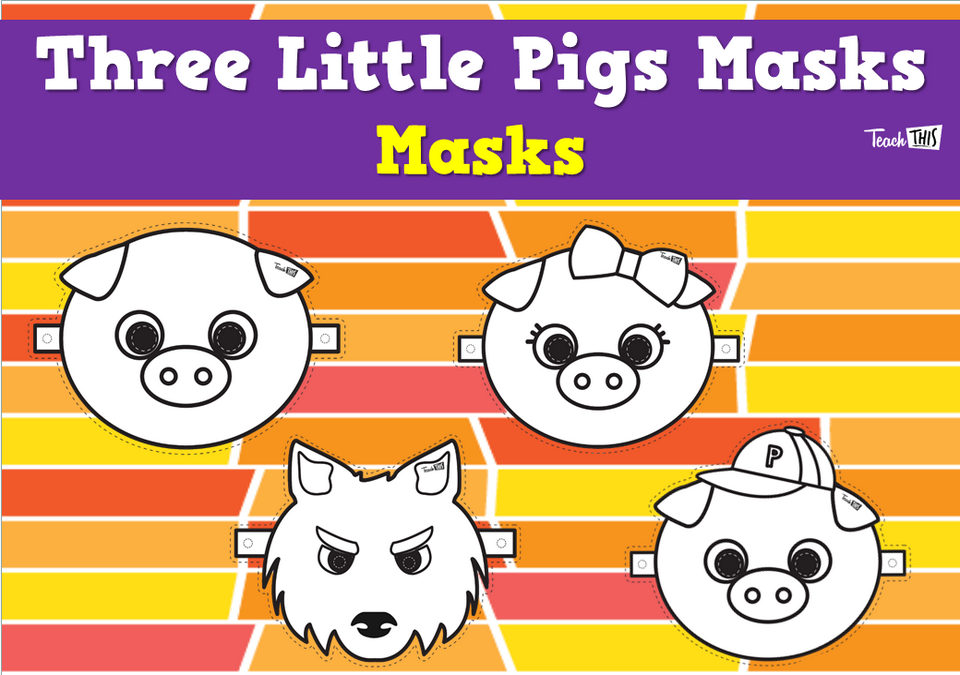 The Three Little Pigs Masks