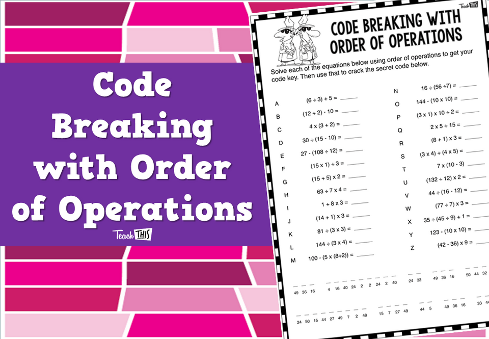 Code Breaking with Order of Operations