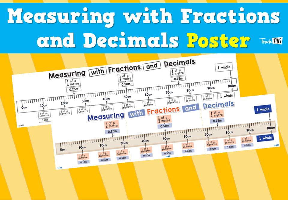 Measuring with Fractions and Decimals Poster