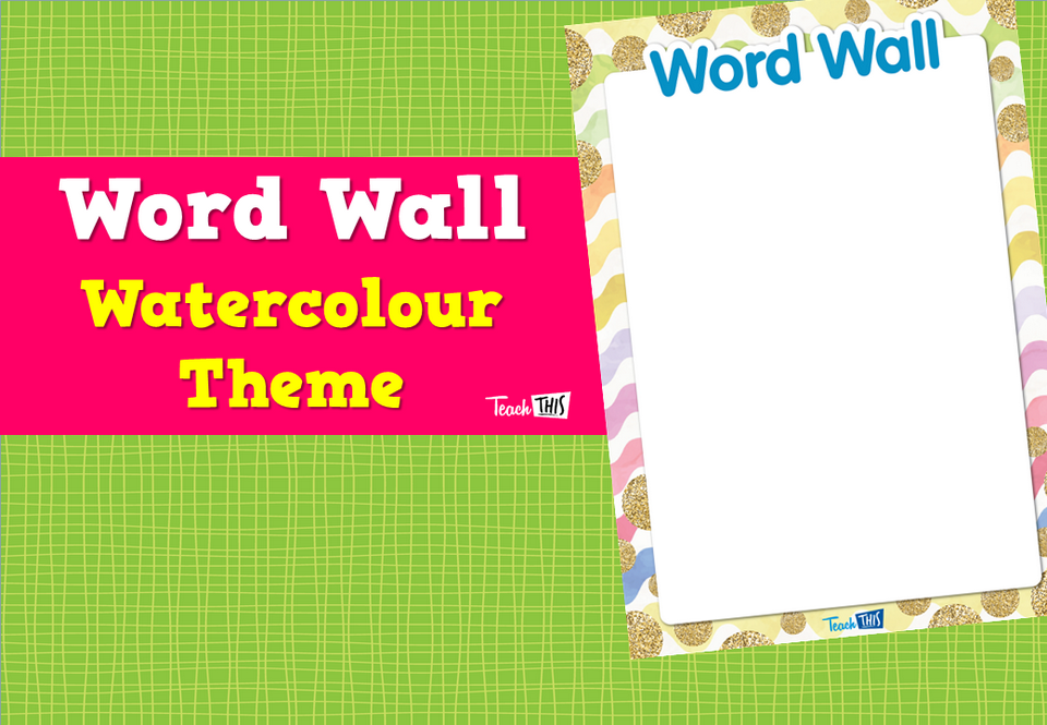 Word Wall - Watercolour Theme