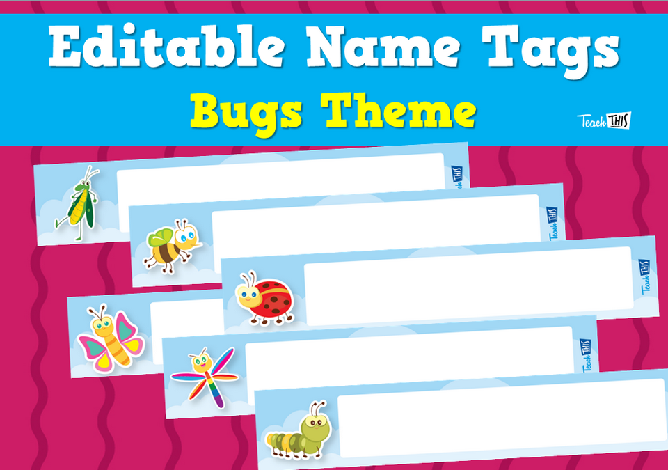 Editable Name Tags - Bugs Theme