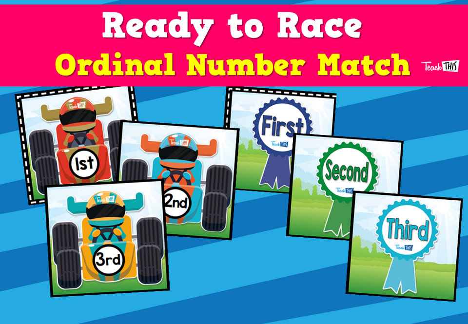 Ready to Race – Ordinal Number Match