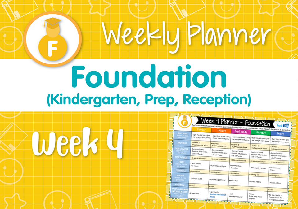 Weekly Planner - Foundation Week 4