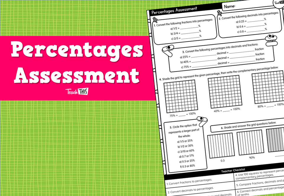 Percentages Assessment