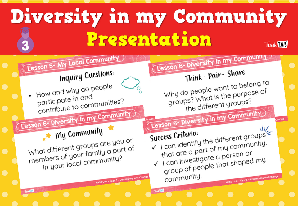 Diversity in my Community - Presentation