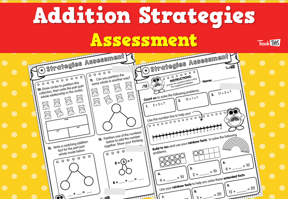 Addition Strategies Assessment