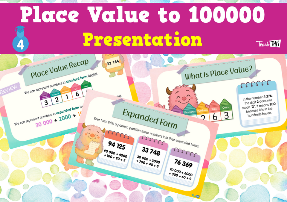 Place Value to 100 000 - Presentation