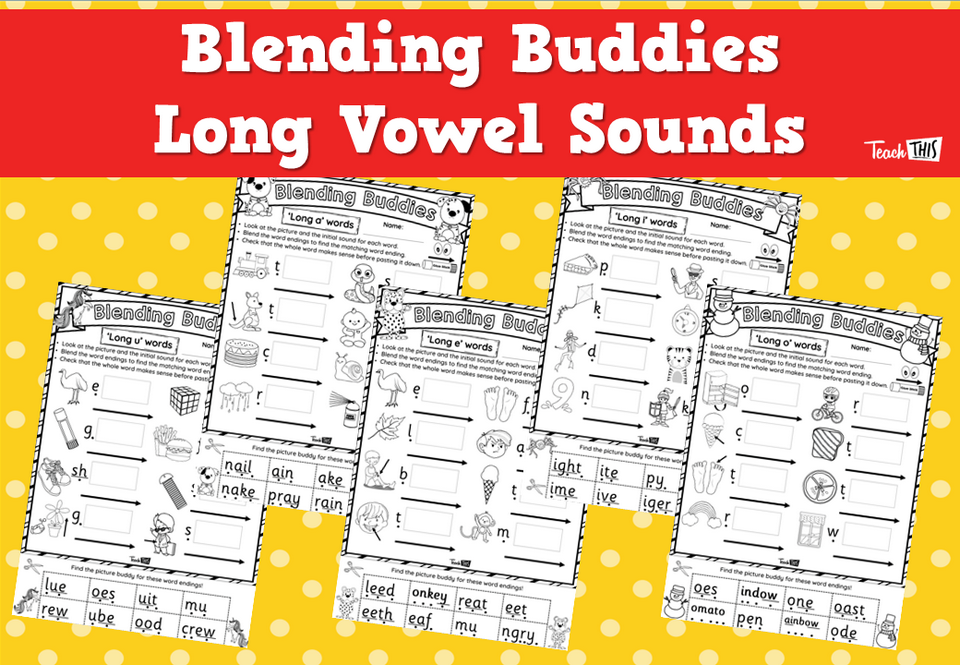 Blending Buddies Long Vowel Sounds