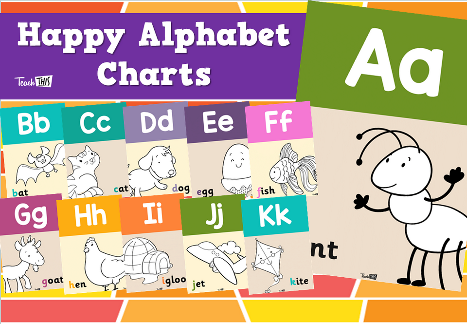 Happy Alphabet Charts