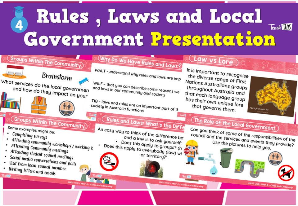 Rules , Laws and Local Government - Presentation