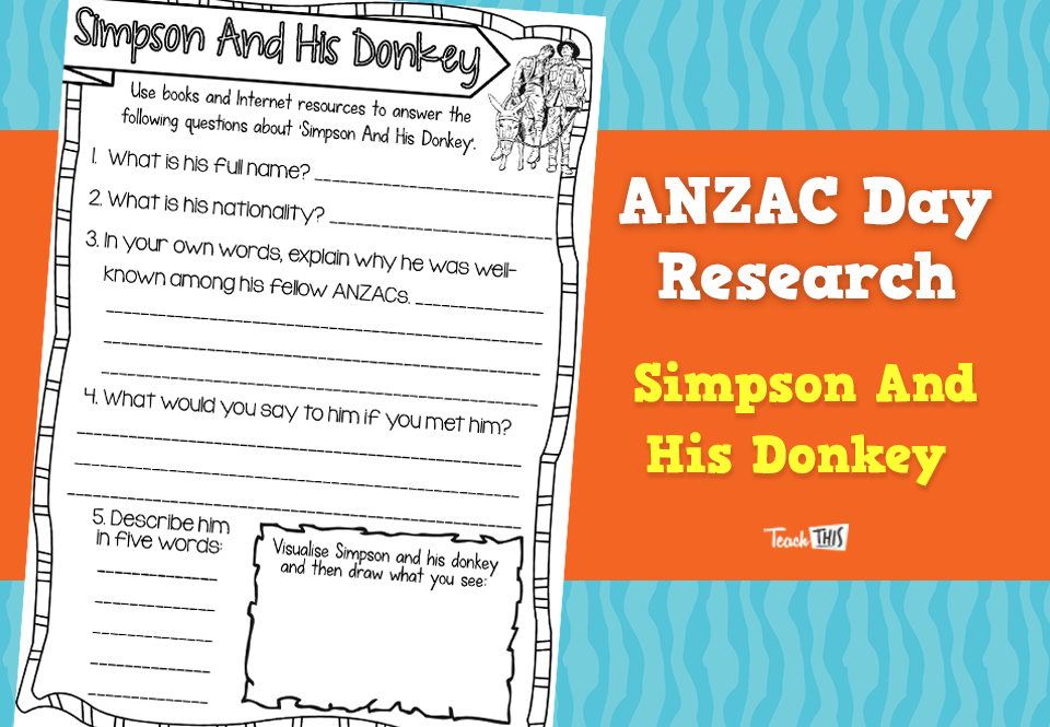 Simpson And His Donkey Research Task
