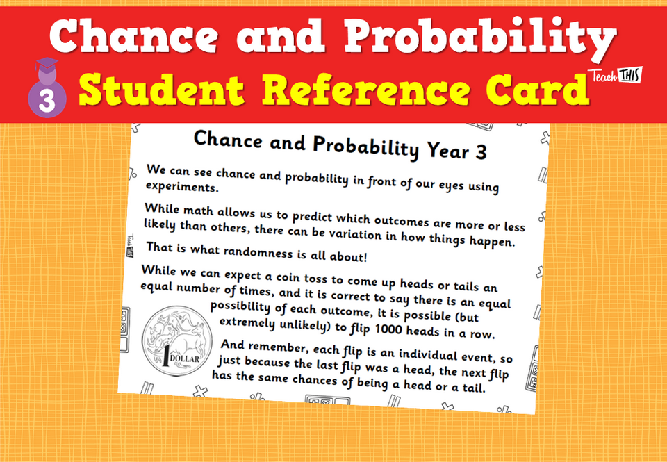 Chance and Probability - Student Reference Card