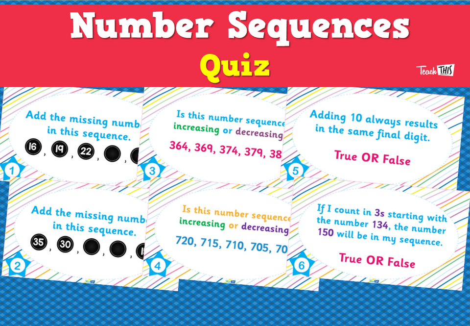 Number Sequences Quiz