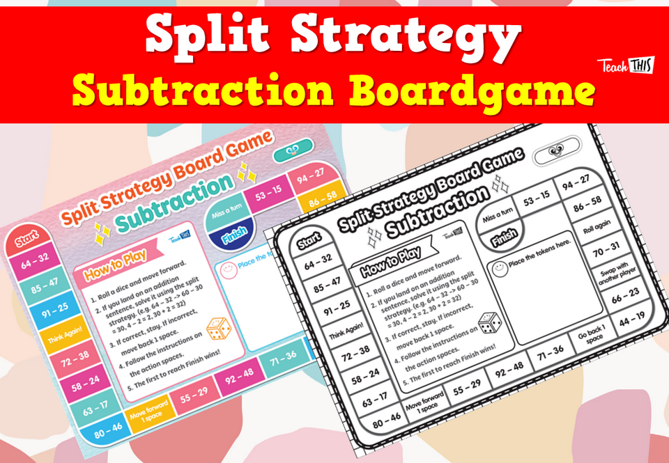 Split Strategy - Subtraction Boardgame
