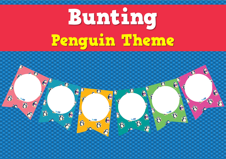 Bunting - Penguin Theme