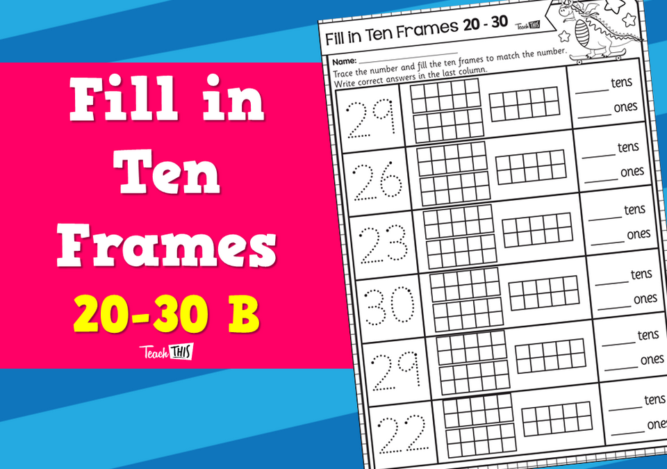 Ten Frames 20-30 B