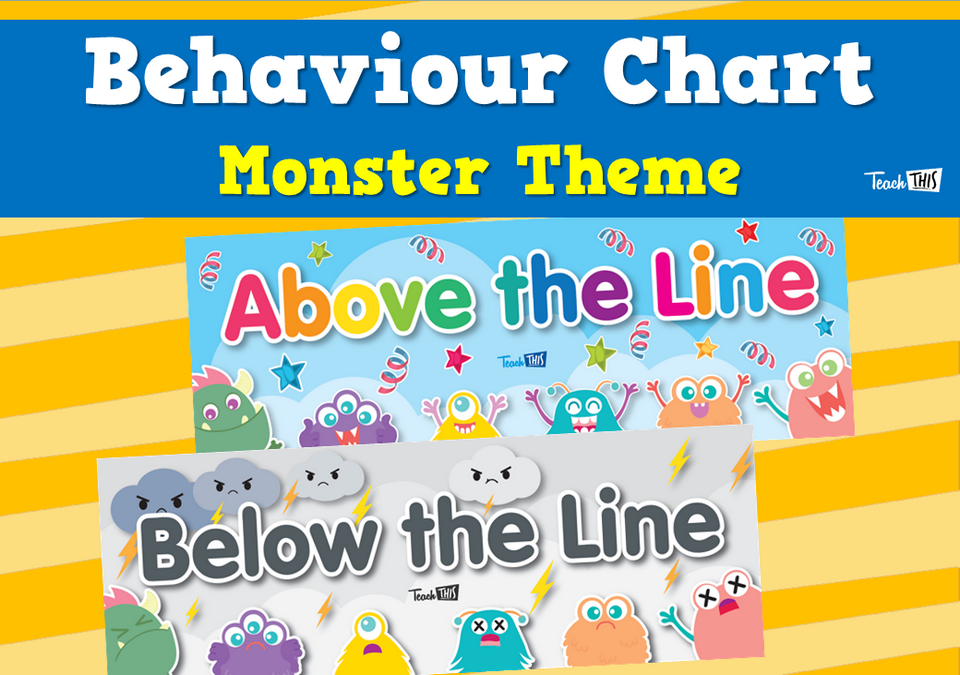 Behaviour Chart - Monster Theme