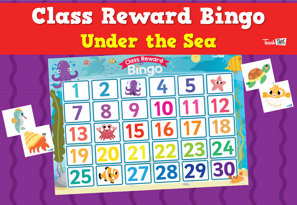 Class Reward Bingo - Under the Sea