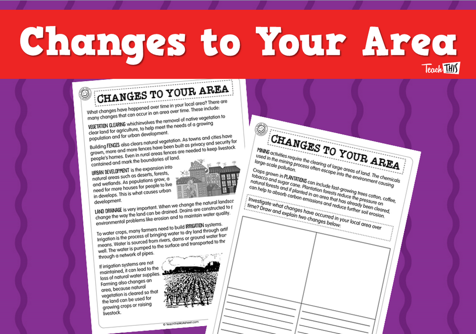 Changes to Your Area (2pg)