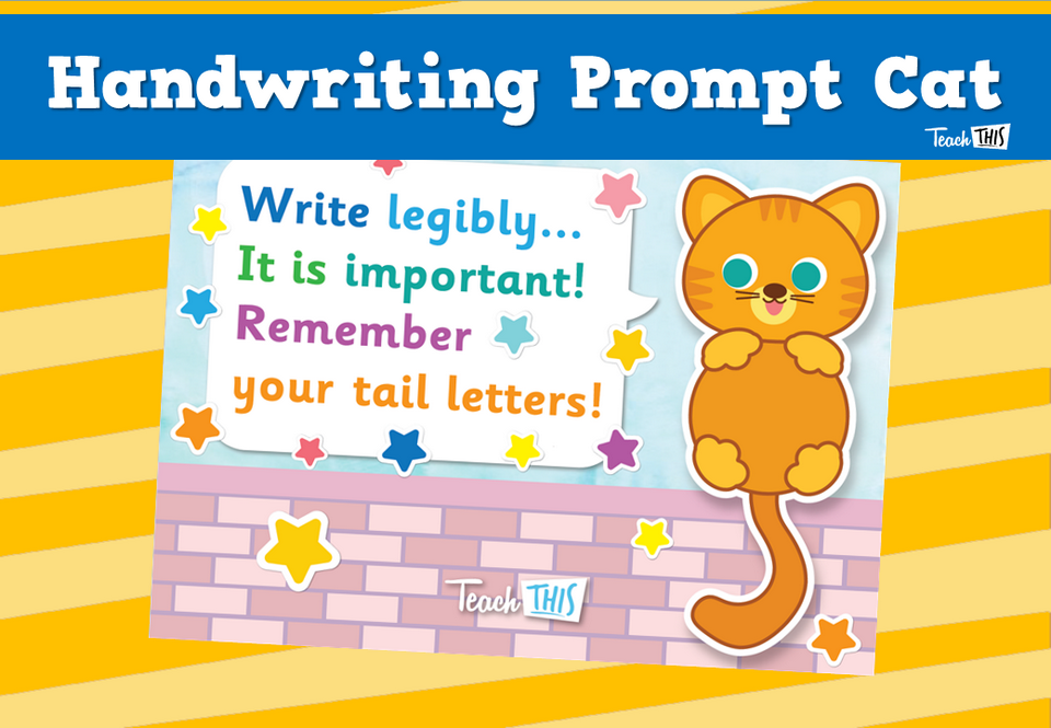 Handwriting Prompt Cat