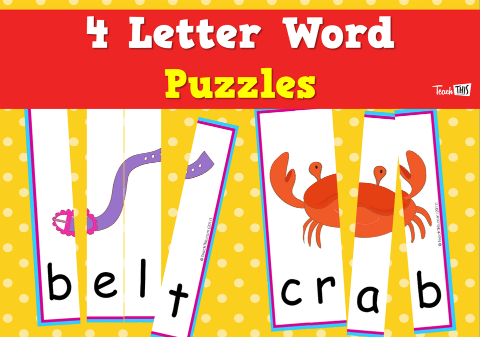 4 Letter Word Puzzles