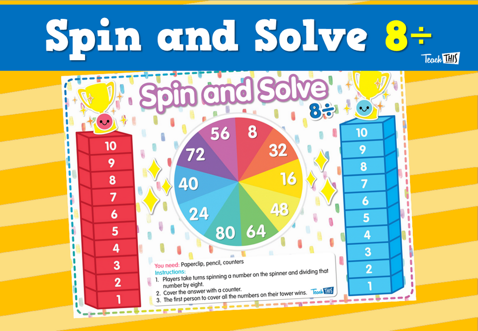 Spin and Solve- 8÷