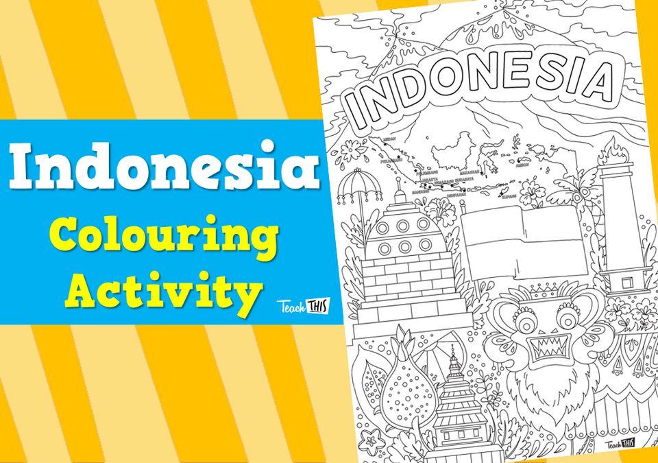 Indonesia - Colouring ACtivity