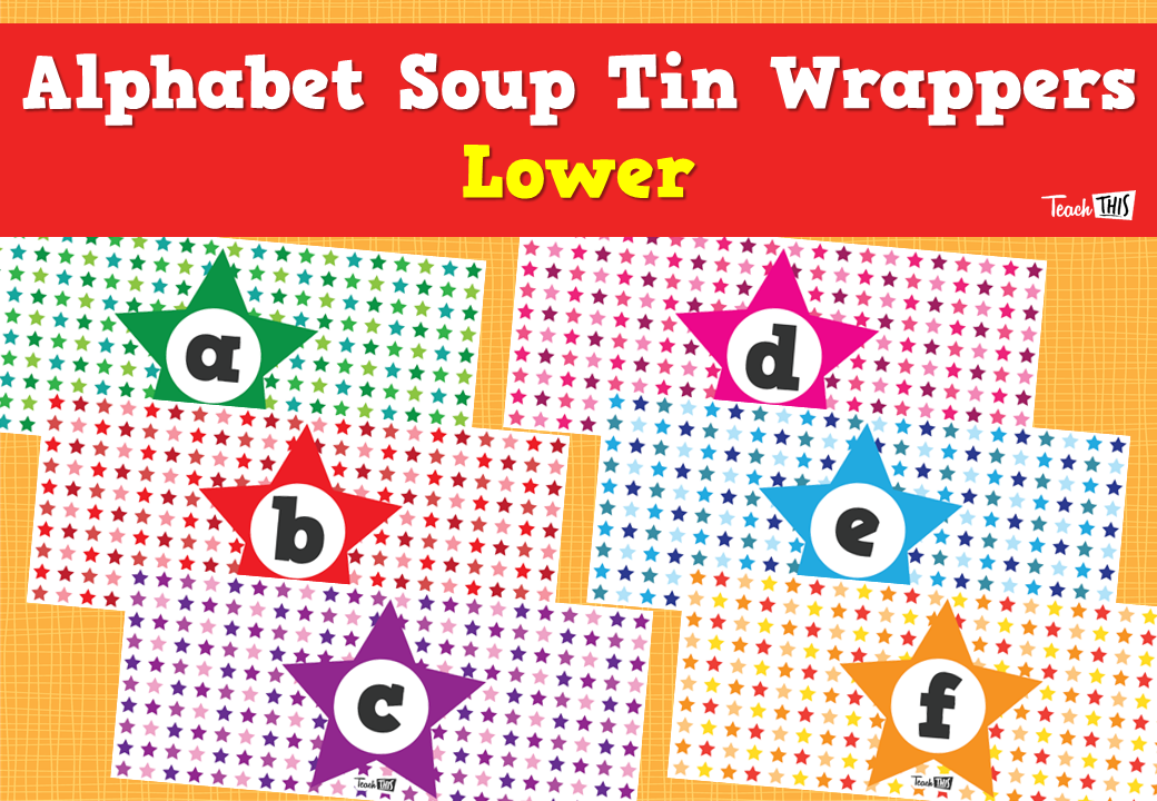 Alphabet Soup Tin Wrappers - Lower