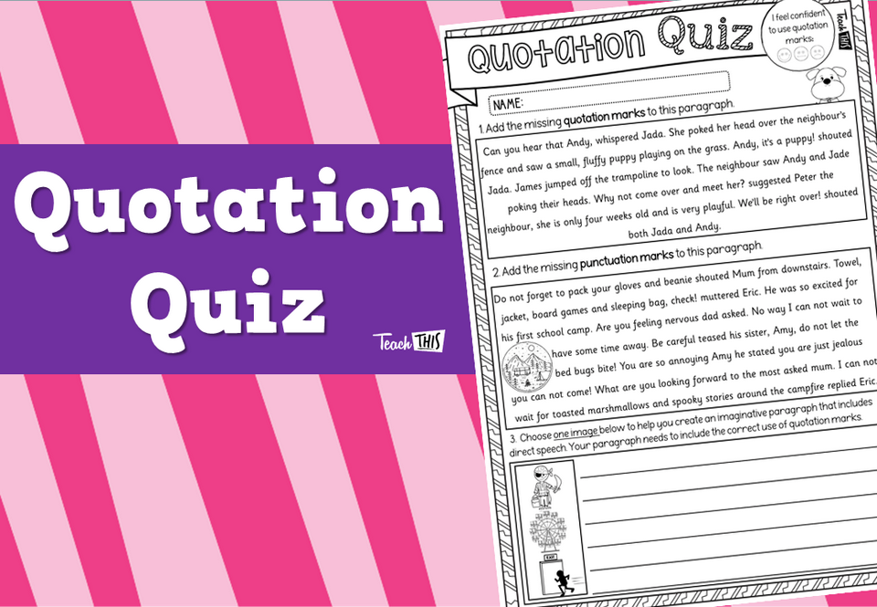 Quotation Quiz