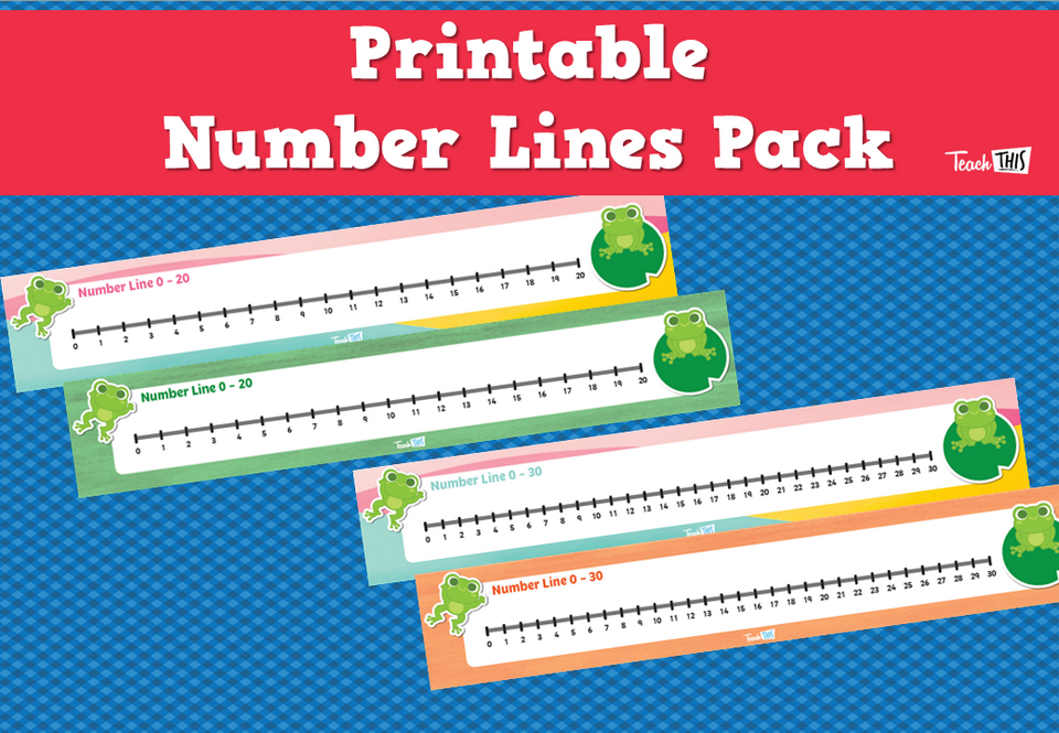 Printable Number Lines Pack