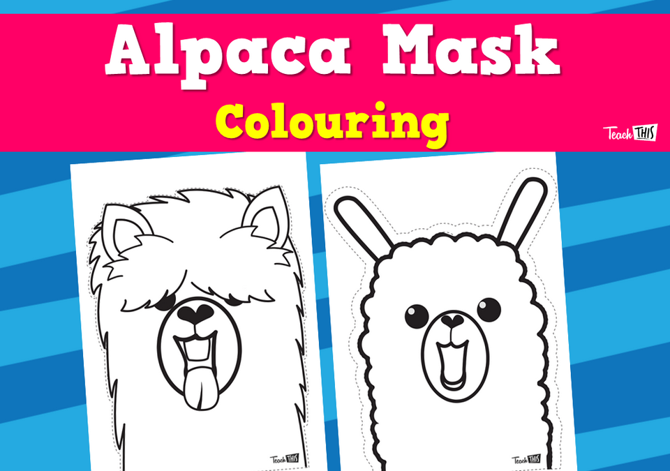 Alpaca Mask Colouring