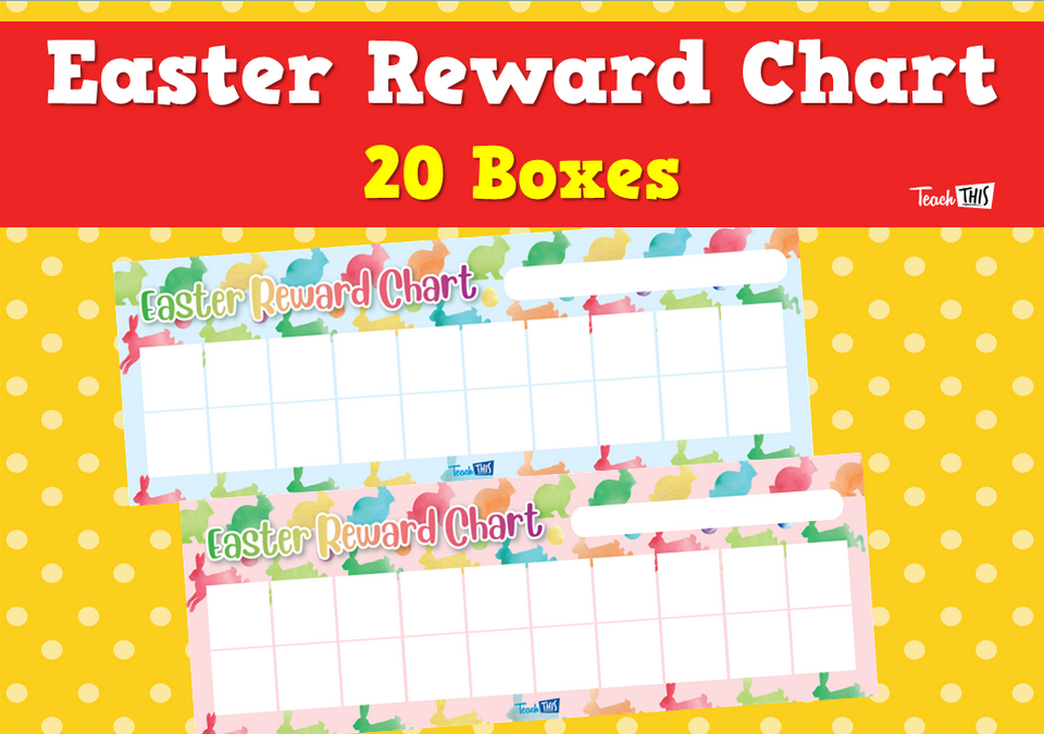 Easter Reward Chart - 20 Boxes