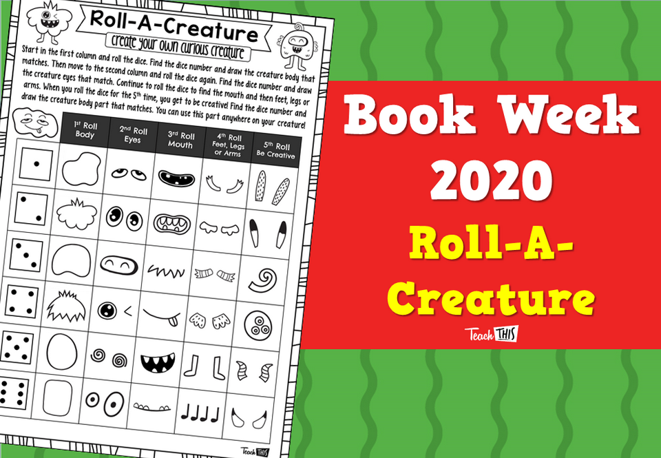 Book Week - Roll-A-Creature