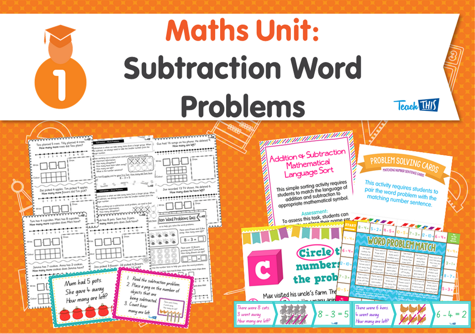 Maths Unit: Subtraction Word Problems