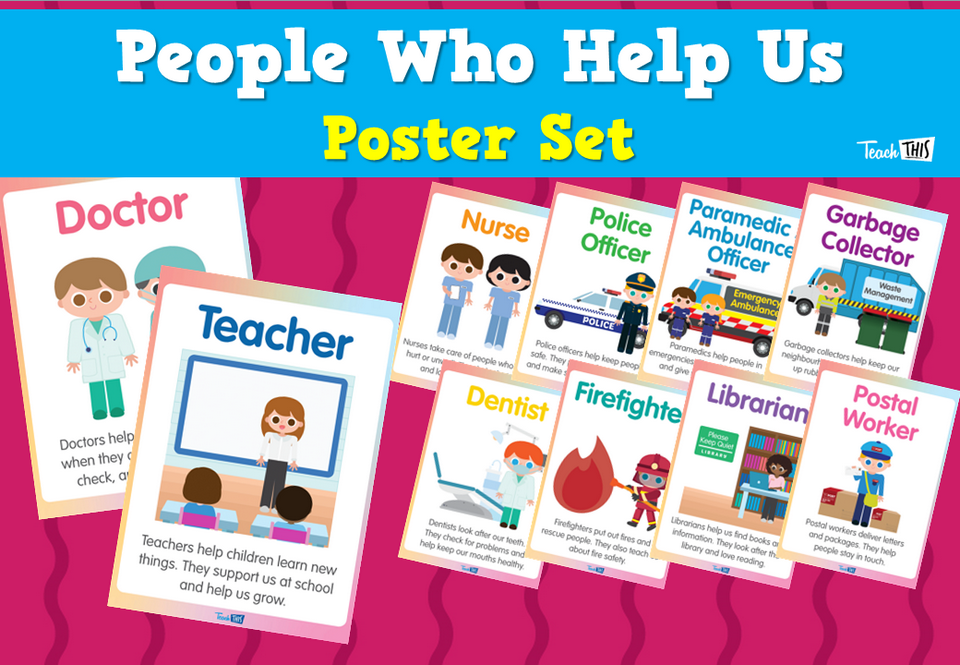 People Who Help Us - Poster Set