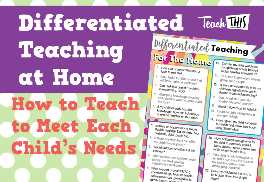 Differentiated Teaching For The Home