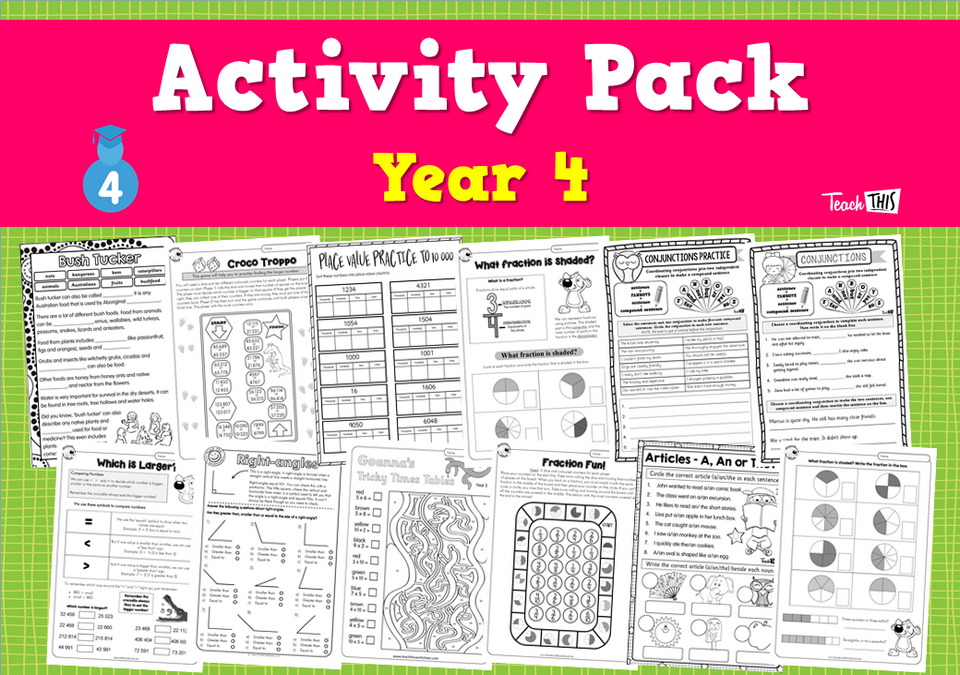 Activity Pack - Year 4